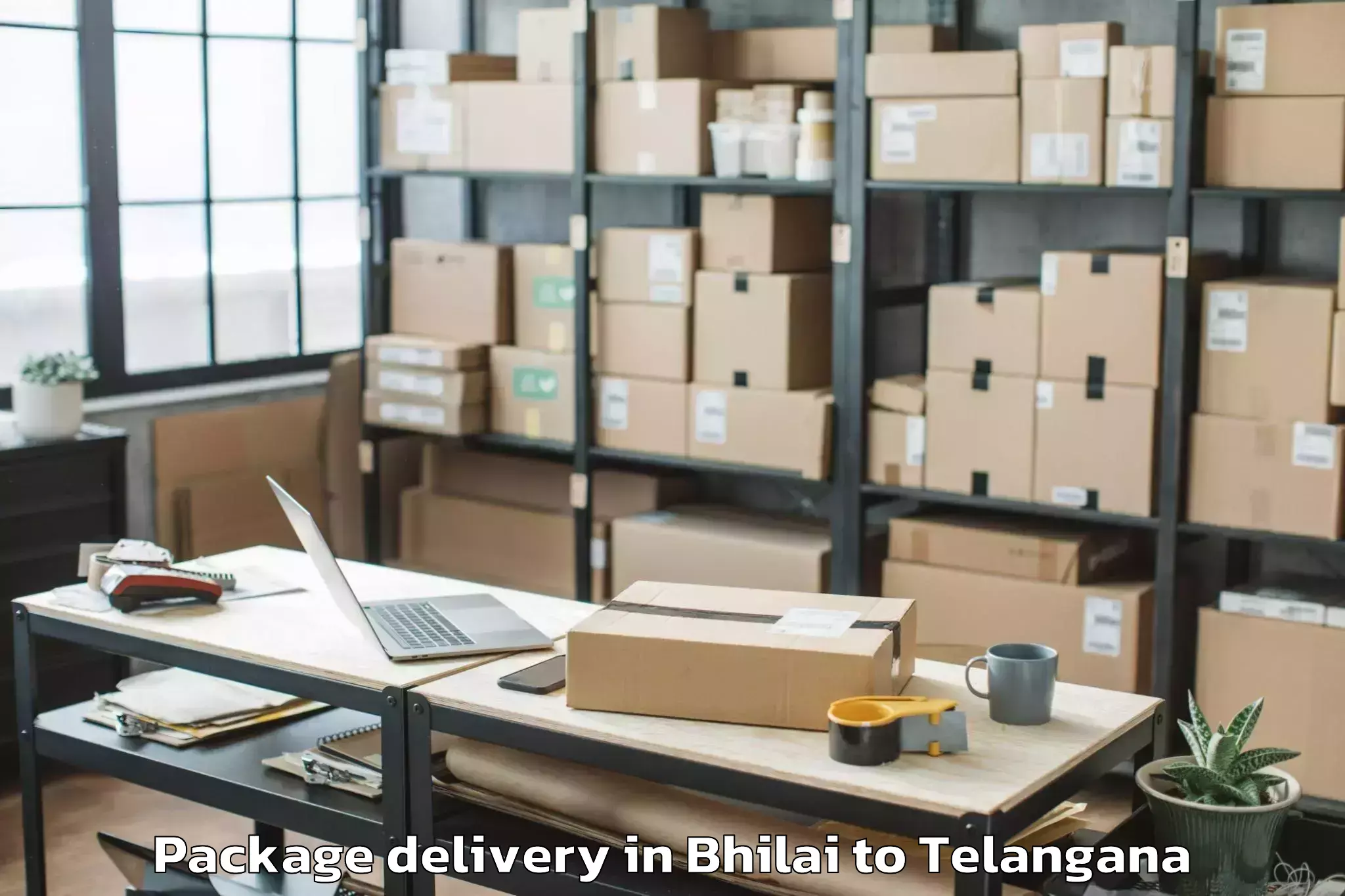 Reliable Bhilai to Munugode Package Delivery